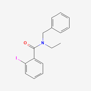 molecular formula C16H16INO B11176793 N-benzyl-N-ethyl-2-iodobenzamide 