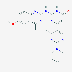 2-[(4,6-dimethylquinazolin-2-yl)amino]-4'-methyl-2'-piperidin-1-yl-4,5'-bipyrimidin-6(1H)-one