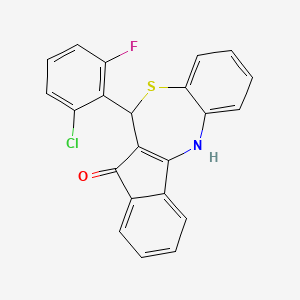 6-(2-Chloro-6-fluorophenyl)-6H-indeno[2,1-C][1,5]benzothiazepin-7-OL