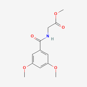 molecular formula C12H15NO5 B11176828 Methyl 2-[(3,5-dimethoxyphenyl)formamido]acetate 