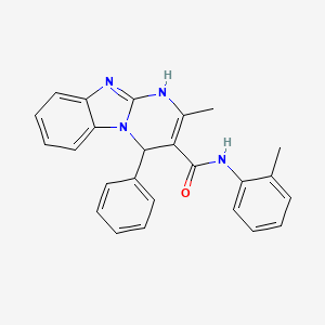 2-methyl-N-(2-methylphenyl)-4-phenyl-1,4-dihydropyrimido[1,2-a]benzimidazole-3-carboxamide