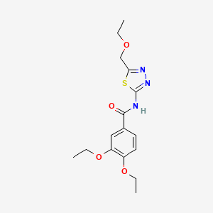 3,4-diethoxy-N-[5-(ethoxymethyl)-1,3,4-thiadiazol-2-yl]benzamide