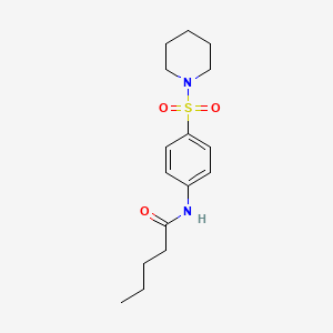 N-[4-(piperidin-1-ylsulfonyl)phenyl]pentanamide