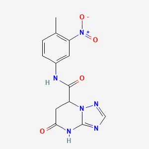 N-(4-methyl-3-nitrophenyl)-5-oxo-4,5,6,7-tetrahydro[1,2,4]triazolo[1,5-a]pyrimidine-7-carboxamide