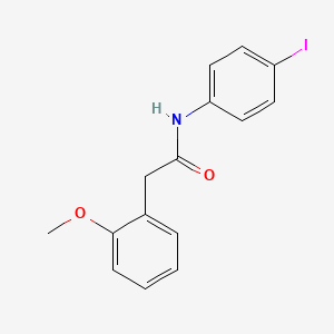 molecular formula C15H14INO2 B11176960 N-(4-iodophenyl)-2-(2-methoxyphenyl)acetamide 