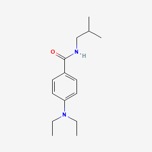 molecular formula C15H24N2O B11176968 4-(diethylamino)-N-(2-methylpropyl)benzamide 