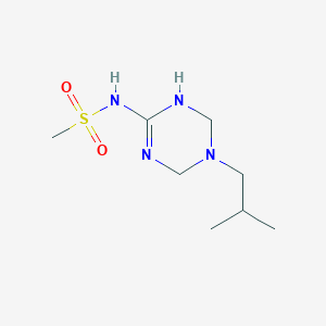 N-(5-isobutyl-1,4,5,6-tetrahydro-1,3,5-triazin-2-yl)methanesulfonamide