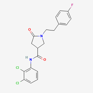 N-(2,3-dichlorophenyl)-1-[2-(4-fluorophenyl)ethyl]-5-oxopyrrolidine-3-carboxamide