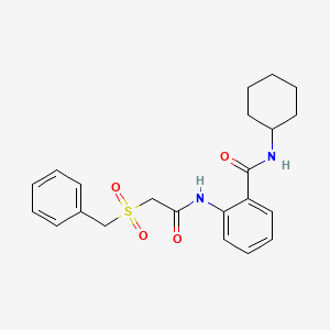 2-{[(benzylsulfonyl)acetyl]amino}-N-cyclohexylbenzamide