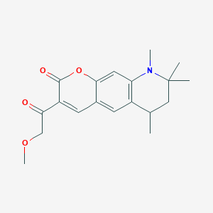 3-(methoxyacetyl)-6,8,8,9-tetramethyl-6,7,8,9-tetrahydro-2H-pyrano[3,2-g]quinolin-2-one