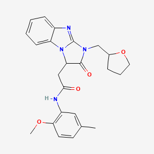 N-(2-methoxy-5-methylphenyl)-2-[2-oxo-1-(tetrahydrofuran-2-ylmethyl)-2,3-dihydro-1H-imidazo[1,2-a]benzimidazol-3-yl]acetamide