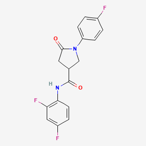 N-(2,4-difluorophenyl)-1-(4-fluorophenyl)-5-oxopyrrolidine-3-carboxamide