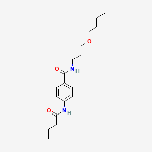 4-(butanoylamino)-N-(3-butoxypropyl)benzamide