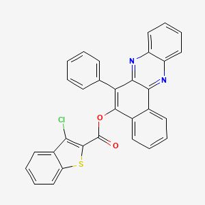 6-Phenylbenzo[a]phenazin-5-yl 3-chloro-1-benzothiophene-2-carboxylate