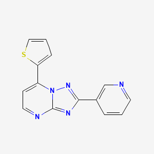 molecular formula C14H9N5S B11177192 2-Pyridin-3-yl-7-(2-thienyl)[1,2,4]triazolo[1,5-a]pyrimidine 