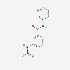 3-(propanoylamino)-N-(pyridin-3-yl)benzamide