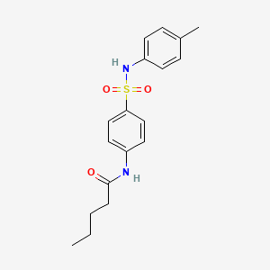 N-{4-[(4-methylphenyl)sulfamoyl]phenyl}pentanamide