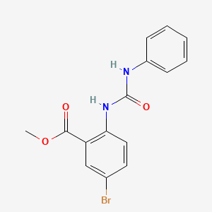 Methyl 2-[(anilinocarbonyl)amino]-5-bromobenzoate