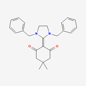 2-(1,3-Dibenzylimidazolidin-2-ylidene)-5,5-dimethylcyclohexane-1,3-dione