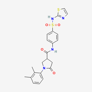 1-(2,3-dimethylphenyl)-5-oxo-N-[4-(1,3-thiazol-2-ylsulfamoyl)phenyl]pyrrolidine-3-carboxamide