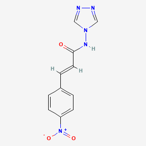 (2E)-3-(4-nitrophenyl)-N-(4H-1,2,4-triazol-4-yl)prop-2-enamide