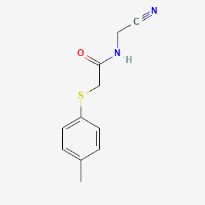 molecular formula C11H12N2OS B11177407 N-(cyanomethyl)-2-[(4-methylphenyl)sulfanyl]acetamide 