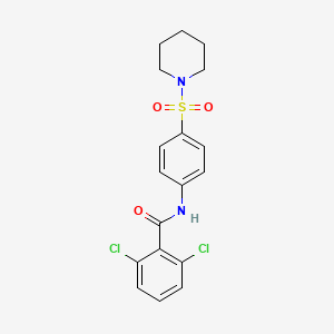 2,6-Dichloro-N-[4-(piperidine-1-sulfonyl)phenyl]benzamide