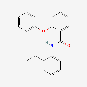 molecular formula C22H21NO2 B11177416 2-phenoxy-N-[2-(propan-2-yl)phenyl]benzamide 