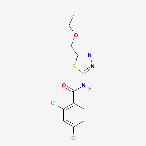 2,4-dichloro-N-[5-(ethoxymethyl)-1,3,4-thiadiazol-2-yl]benzamide