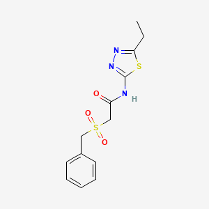 N-(5-Ethyl-[1,3,4]thiadiazol-2-yl)-2-phenylmethanesulfonyl-acetamide