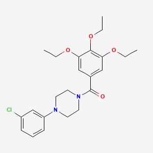 1-(3-Chlorophenyl)-4-(3,4,5-triethoxybenzoyl)piperazine