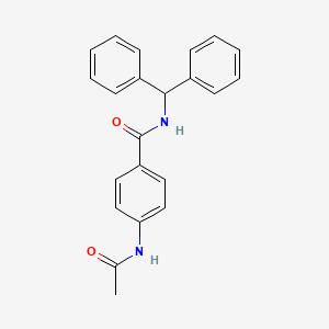 N-(diphenylmethyl)-4-acetamidobenzamide