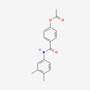 4-[(3,4-Dimethylphenyl)carbamoyl]phenyl acetate