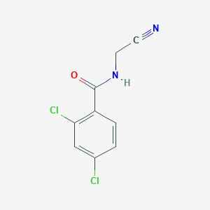 molecular formula C9H6Cl2N2O B11177634 2,4-dichloro-N-(cyanomethyl)benzamide 