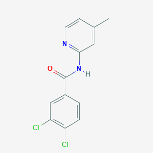 molecular formula C13H10Cl2N2O B11177646 3,4-dichloro-N-(4-methylpyridin-2-yl)benzamide 