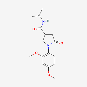 1-(2,4-dimethoxyphenyl)-5-oxo-N-(propan-2-yl)pyrrolidine-3-carboxamide