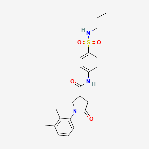 1-(2,3-dimethylphenyl)-5-oxo-N-[4-(propylsulfamoyl)phenyl]pyrrolidine-3-carboxamide