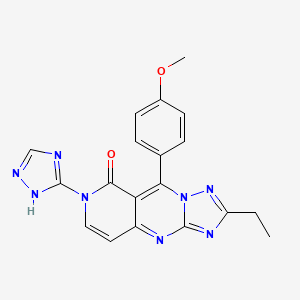 2-ethyl-9-(4-methoxyphenyl)-7-(1H-1,2,4-triazol-5-yl)pyrido[4,3-d][1,2,4]triazolo[1,5-a]pyrimidin-8(7H)-one