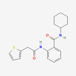 N-cyclohexyl-2-[(thiophen-2-ylacetyl)amino]benzamide