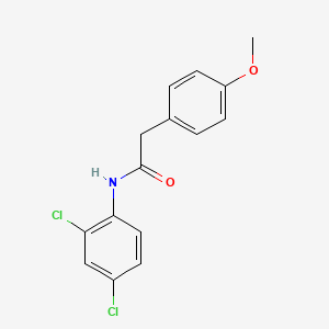 molecular formula C15H13Cl2NO2 B11177702 N-(2,4-dichlorophenyl)-2-(4-methoxyphenyl)acetamide 