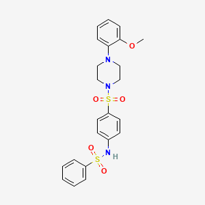 N-(4-{[4-(2-methoxyphenyl)piperazin-1-yl]sulfonyl}phenyl)benzenesulfonamide