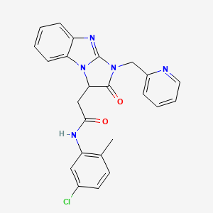 N-(5-chloro-2-methylphenyl)-2-[2-oxo-1-(pyridin-2-ylmethyl)-2,3-dihydro-1H-imidazo[1,2-a]benzimidazol-3-yl]acetamide