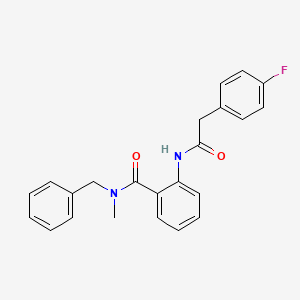 N-benzyl-2-{[(4-fluorophenyl)acetyl]amino}-N-methylbenzamide