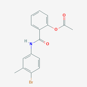 2-[(4-Bromo-3-methylphenyl)carbamoyl]phenyl acetate