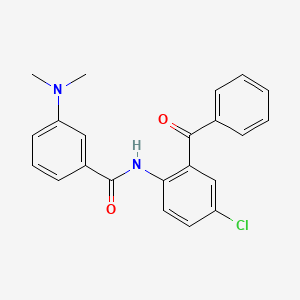 N-(2-benzoyl-4-chlorophenyl)-3-(dimethylamino)benzamide