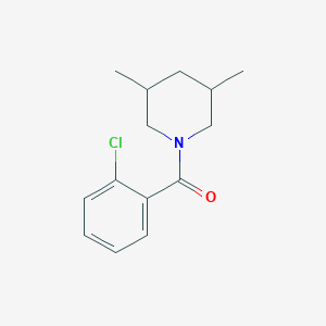 molecular formula C14H18ClNO B11177776 (2-Chlorophenyl)(3,5-dimethylpiperidin-1-yl)methanone CAS No. 331845-99-9