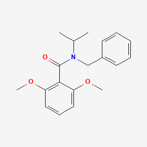 molecular formula C19H23NO3 B11177790 N-benzyl-2,6-dimethoxy-N-(propan-2-yl)benzamide 