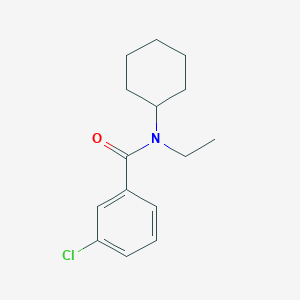 molecular formula C15H20ClNO B11177813 3-Chloro-N-cyclohexyl-N-ethylbenzamide 