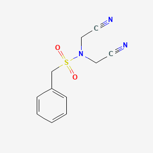 N,N-bis(cyanomethyl)-1-phenylmethanesulfonamide