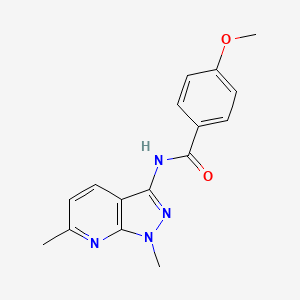 N-(1,6-dimethyl-1H-pyrazolo[3,4-b]pyridin-3-yl)-4-methoxybenzamide